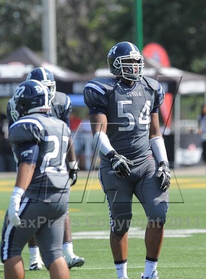 Thumbnail 1 in Loyola vs. East English Village Prep (Detroit Prep Kickoff Classic) photogallery.