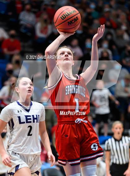 Thumbnail 3 in Springville @ Lehi (UHSAA 5A Semifinal) photogallery.