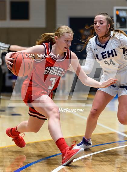 Thumbnail 3 in Springville @ Lehi (UHSAA 5A Semifinal) photogallery.