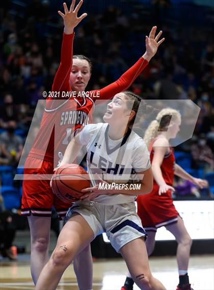 Thumbnail 2 in Springville @ Lehi (UHSAA 5A Semifinal) photogallery.