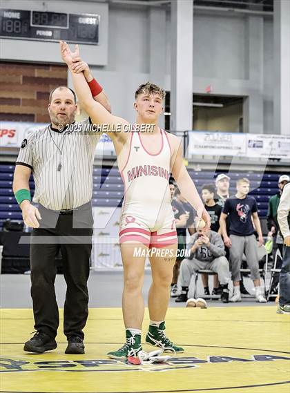 Thumbnail 1 in NYSPHSAA Wrestling Dual Finals D1 (Minisink Valley vs Farmingdale) photogallery.