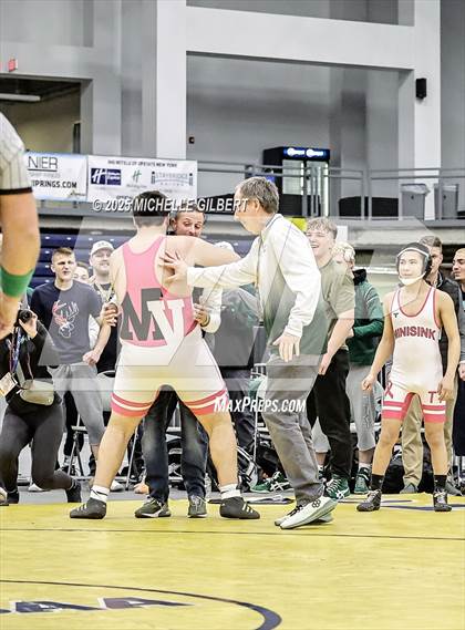Thumbnail 3 in NYSPHSAA Wrestling Dual Finals D1 (Minisink Valley vs Farmingdale) photogallery.