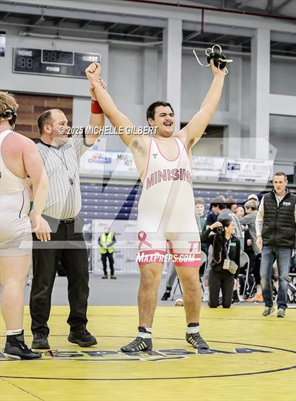 Thumbnail 2 in NYSPHSAA Wrestling Dual Finals D1 (Minisink Valley vs Farmingdale) photogallery.