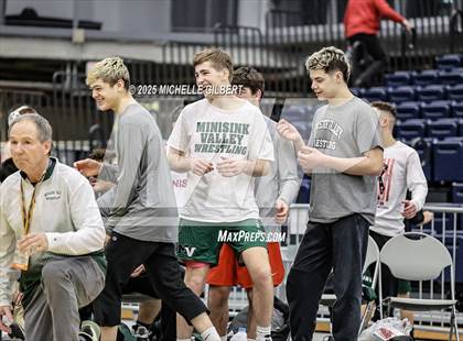 Thumbnail 1 in NYSPHSAA Wrestling Dual Finals D1 (Minisink Valley vs Farmingdale) photogallery.