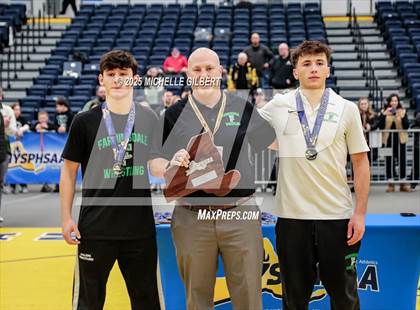 Thumbnail 1 in NYSPHSAA Wrestling Dual Finals D1 (Minisink Valley vs Farmingdale) photogallery.