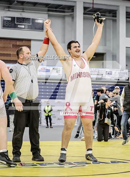 Thumbnail 1 in NYSPHSAA Wrestling Dual Finals D1 (Minisink Valley vs Farmingdale) photogallery.