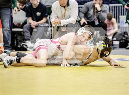 Thumbnail 3 in NYSPHSAA Wrestling Dual Finals D1 (Minisink Valley vs Farmingdale) photogallery.