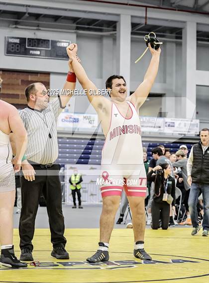 Thumbnail 3 in NYSPHSAA Wrestling Dual Finals D1 (Minisink Valley vs Farmingdale) photogallery.