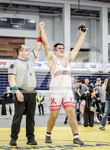 Thumbnail 2 in NYSPHSAA Wrestling Dual Finals D1 (Minisink Valley vs Farmingdale) photogallery.