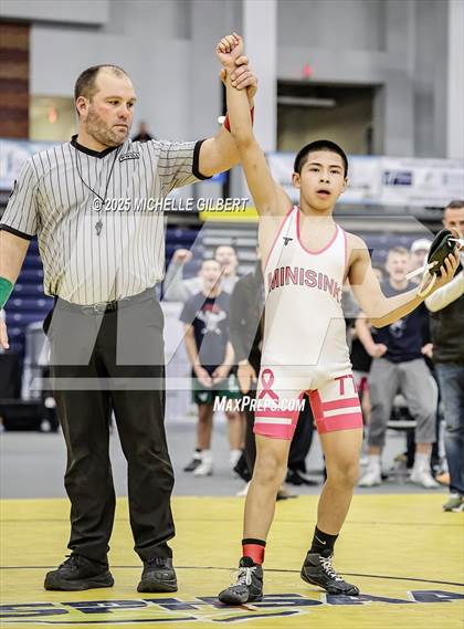 Thumbnail 2 in NYSPHSAA Wrestling Dual Finals D1 (Minisink Valley vs Farmingdale) photogallery.