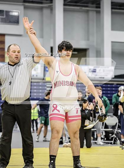 Thumbnail 3 in NYSPHSAA Wrestling Dual Finals D1 (Minisink Valley vs Farmingdale) photogallery.