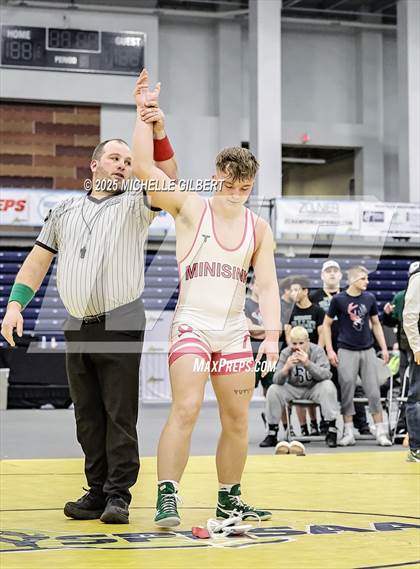 Thumbnail 3 in NYSPHSAA Wrestling Dual Finals D1 (Minisink Valley vs Farmingdale) photogallery.