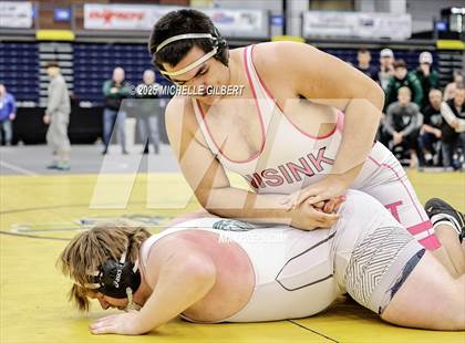 Thumbnail 1 in NYSPHSAA Wrestling Dual Finals D1 (Minisink Valley vs Farmingdale) photogallery.