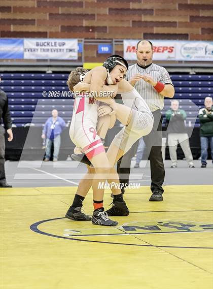 Thumbnail 1 in NYSPHSAA Wrestling Dual Finals D1 (Minisink Valley vs Farmingdale) photogallery.
