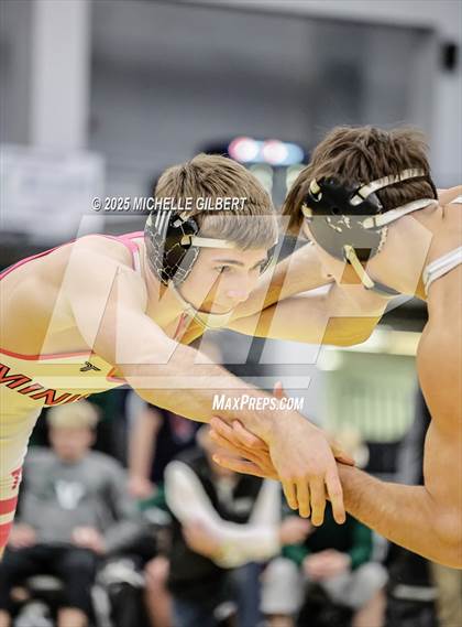 Thumbnail 3 in NYSPHSAA Wrestling Dual Finals D1 (Minisink Valley vs Farmingdale) photogallery.