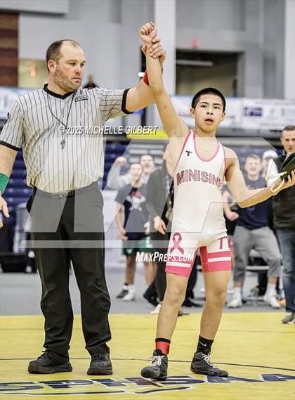 Thumbnail 3 in NYSPHSAA Wrestling Dual Finals D1 (Minisink Valley vs Farmingdale) photogallery.