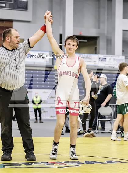 Thumbnail 3 in NYSPHSAA Wrestling Dual Finals D1 (Minisink Valley vs Farmingdale) photogallery.