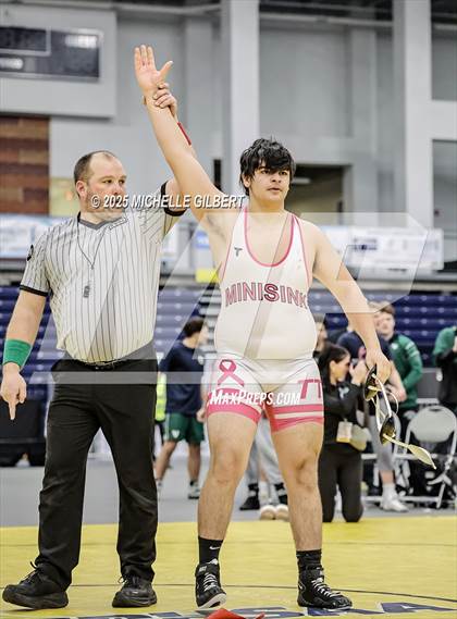 Thumbnail 2 in NYSPHSAA Wrestling Dual Finals D1 (Minisink Valley vs Farmingdale) photogallery.