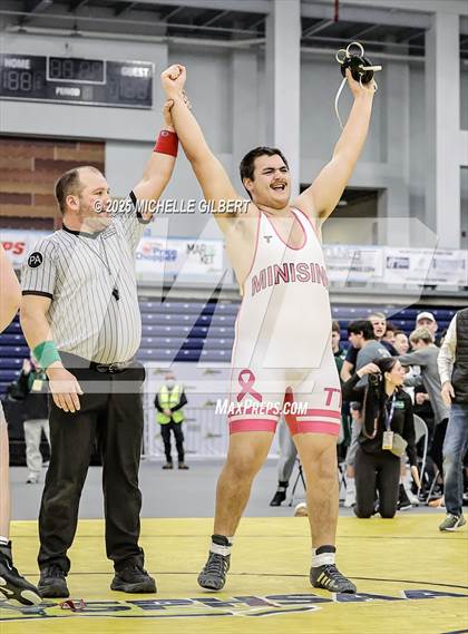 Thumbnail 2 in NYSPHSAA Wrestling Dual Finals D1 (Minisink Valley vs Farmingdale) photogallery.