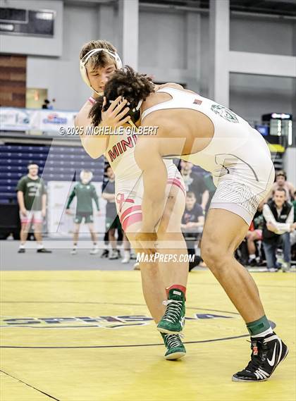 Thumbnail 2 in NYSPHSAA Wrestling Dual Finals D1 (Minisink Valley vs Farmingdale) photogallery.