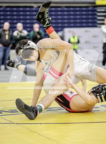 Thumbnail 3 in NYSPHSAA Wrestling Dual Finals D1 (Minisink Valley vs Farmingdale) photogallery.