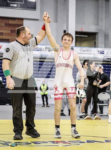 Thumbnail 3 in NYSPHSAA Wrestling Dual Finals D1 (Minisink Valley vs Farmingdale) photogallery.