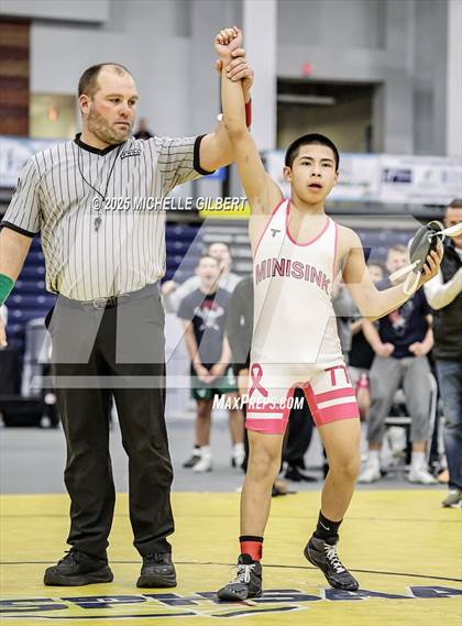 Thumbnail 1 in NYSPHSAA Wrestling Dual Finals D1 (Minisink Valley vs Farmingdale) photogallery.