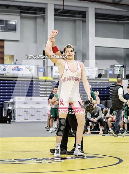 Thumbnail 3 in NYSPHSAA Wrestling Dual Finals D1 (Minisink Valley vs Farmingdale) photogallery.