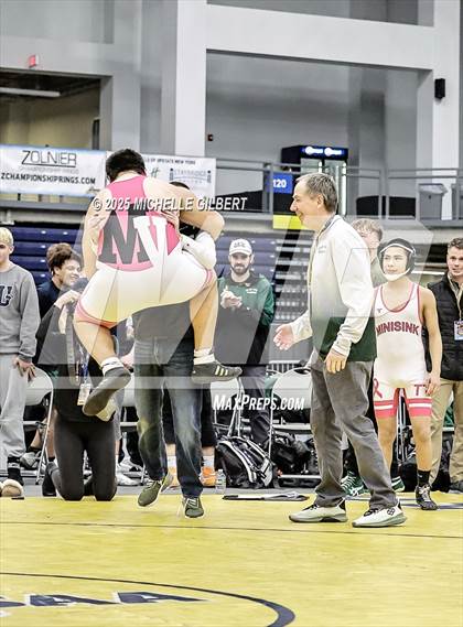 Thumbnail 2 in NYSPHSAA Wrestling Dual Finals D1 (Minisink Valley vs Farmingdale) photogallery.