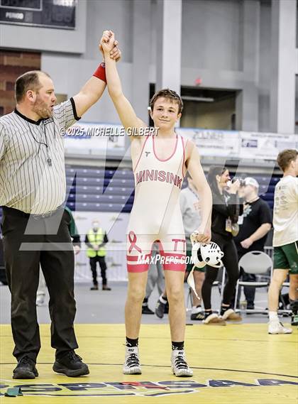 Thumbnail 3 in NYSPHSAA Wrestling Dual Finals D1 (Minisink Valley vs Farmingdale) photogallery.
