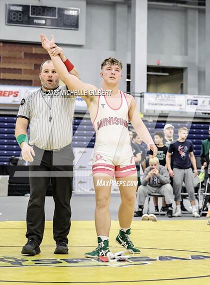 Thumbnail 3 in NYSPHSAA Wrestling Dual Finals D1 (Minisink Valley vs Farmingdale) photogallery.