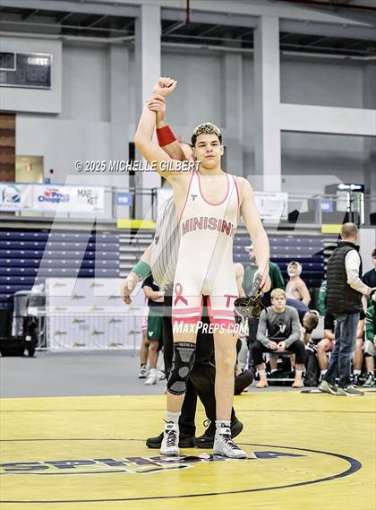 Thumbnail 1 in NYSPHSAA Wrestling Dual Finals D1 (Minisink Valley vs Farmingdale) photogallery.