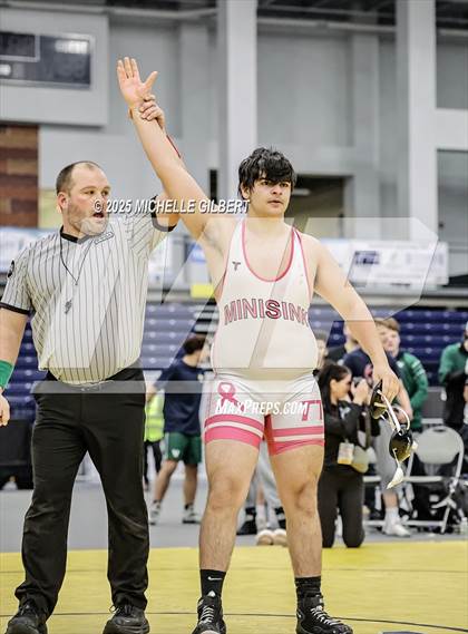 Thumbnail 1 in NYSPHSAA Wrestling Dual Finals D1 (Minisink Valley vs Farmingdale) photogallery.