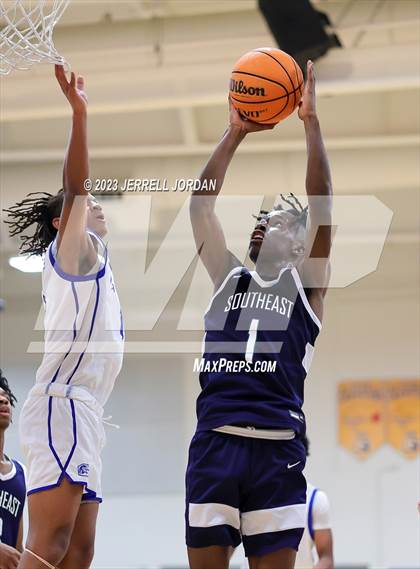 Thumbnail 2 in Southeast Raleigh vs Garner (Greater Neuse River 4A Conference Tournament) photogallery.