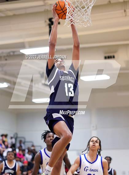 Thumbnail 1 in Southeast Raleigh vs Garner (Greater Neuse River 4A Conference Tournament) photogallery.