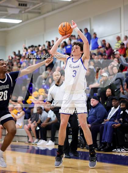 Thumbnail 3 in Southeast Raleigh vs Garner (Greater Neuse River 4A Conference Tournament) photogallery.