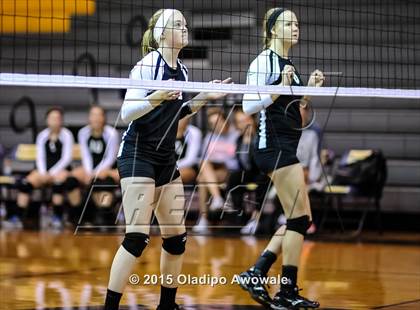 Thumbnail 1 in Sherman vs Howe (Farmersville Volleyball Tournament) photogallery.