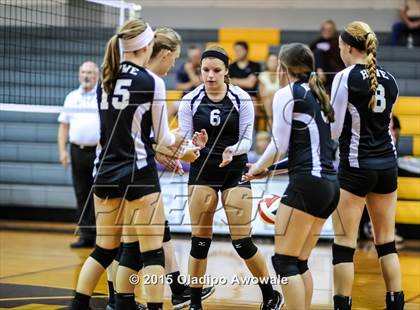 Thumbnail 1 in Sherman vs Howe (Farmersville Volleyball Tournament) photogallery.