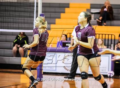 Thumbnail 2 in Sherman vs Howe (Farmersville Volleyball Tournament) photogallery.