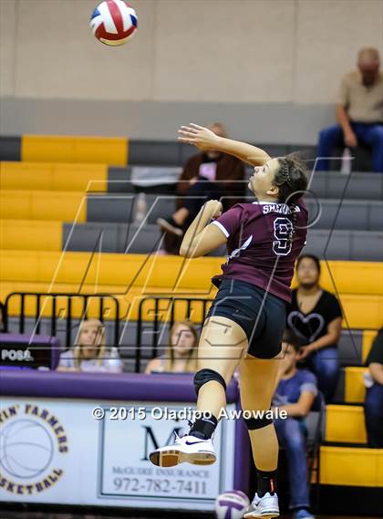 Thumbnail 3 in Sherman vs Howe (Farmersville Volleyball Tournament) photogallery.