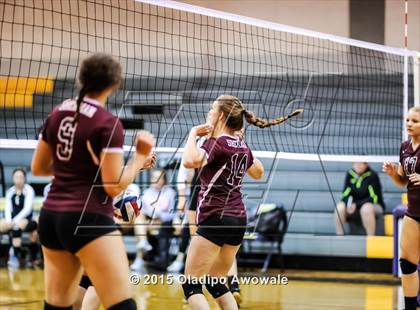 Thumbnail 3 in Sherman vs Howe (Farmersville Volleyball Tournament) photogallery.