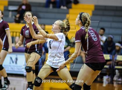 Thumbnail 3 in Sherman vs Howe (Farmersville Volleyball Tournament) photogallery.
