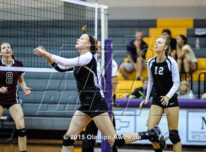 Thumbnail 3 in Sherman vs Howe (Farmersville Volleyball Tournament) photogallery.