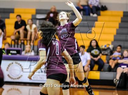 Thumbnail 1 in Sherman vs Howe (Farmersville Volleyball Tournament) photogallery.
