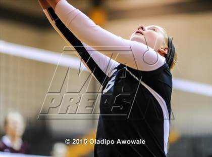 Thumbnail 1 in Sherman vs Howe (Farmersville Volleyball Tournament) photogallery.