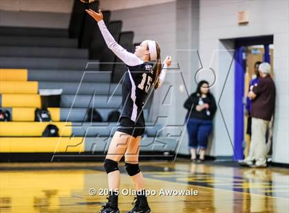 Thumbnail 1 in Sherman vs Howe (Farmersville Volleyball Tournament) photogallery.