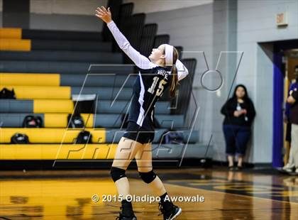 Thumbnail 2 in Sherman vs Howe (Farmersville Volleyball Tournament) photogallery.
