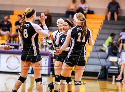Thumbnail 2 in Sherman vs Howe (Farmersville Volleyball Tournament) photogallery.