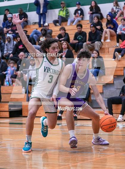 Thumbnail 1 in Queen Creek vs. Sunnyslope (Hoopsgiving Tournament) photogallery.