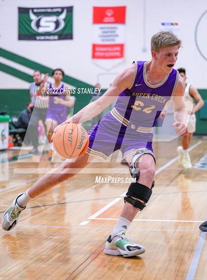 Thumbnail 1 in Queen Creek vs. Sunnyslope (Hoopsgiving Tournament) photogallery.